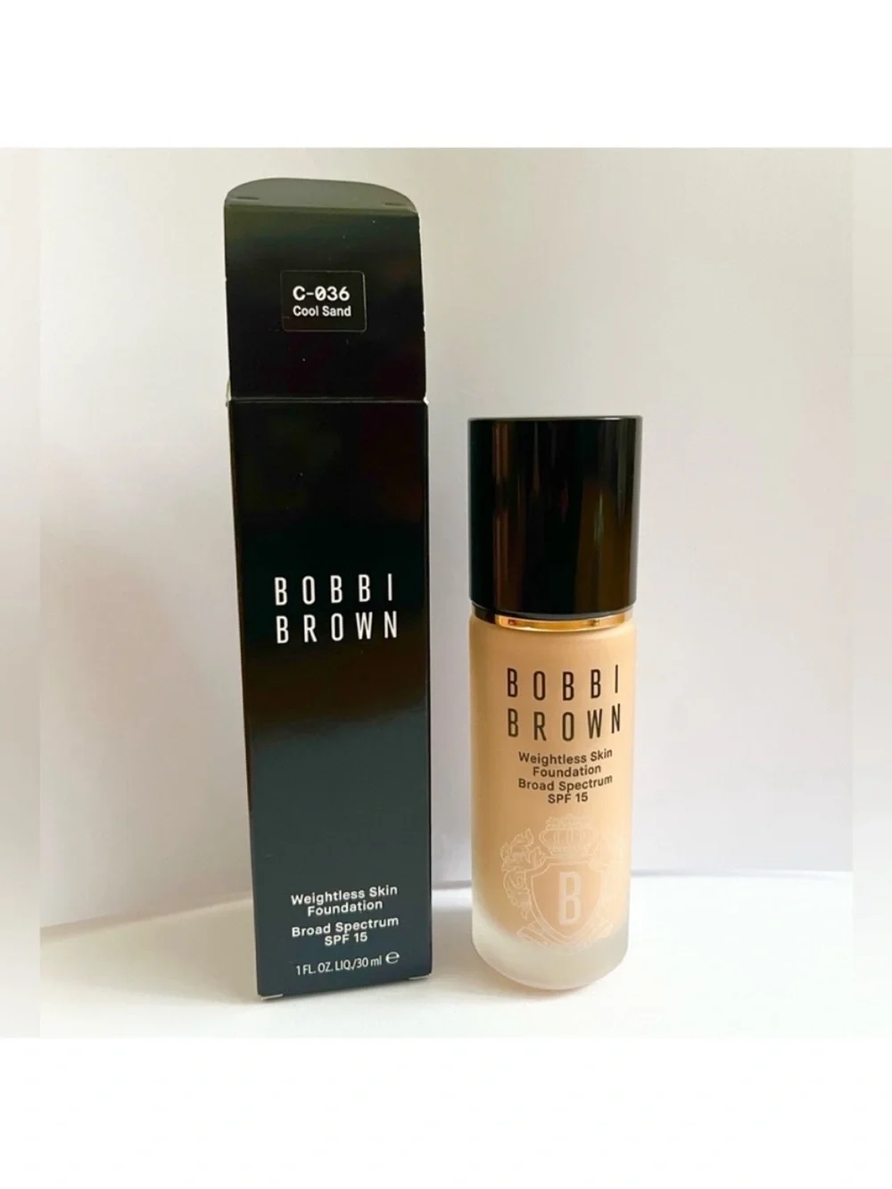 BOBBI BROWN SKIN LONG WEAR WEIGHTLESS FOUNDATION # C-036 Cool Sand